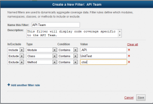 Coverage Filtering Strategies